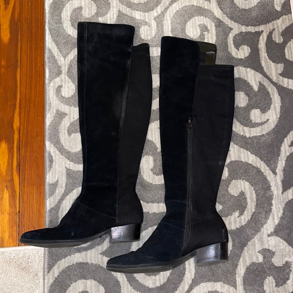 AEROSOLES Shoes - Women's Cross Country Knee High Elastic Suede Boot